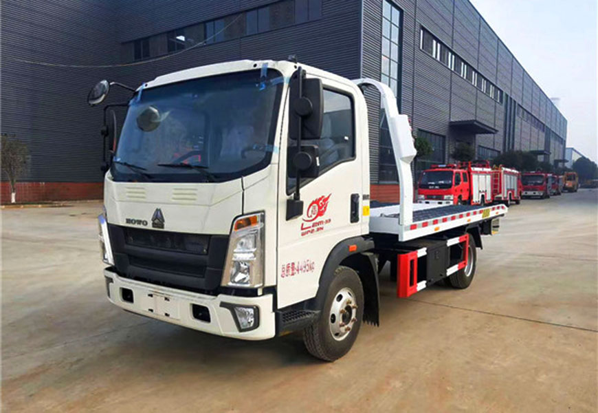 國(guó)六重汽豪沃藍(lán)牌清障車(chē)